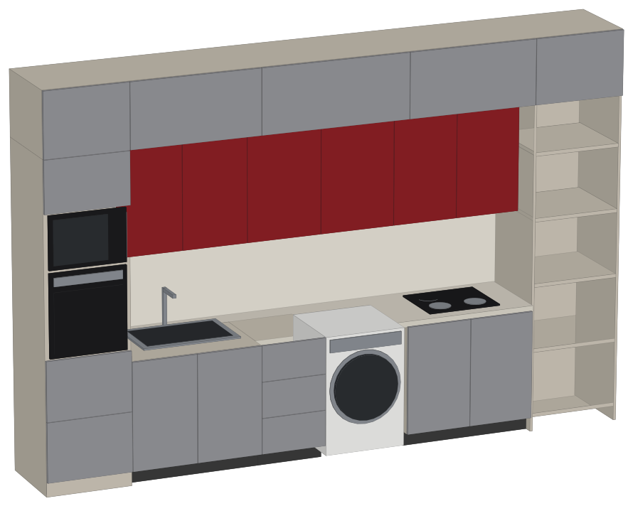 Oshxonaning 3D izometriyasi